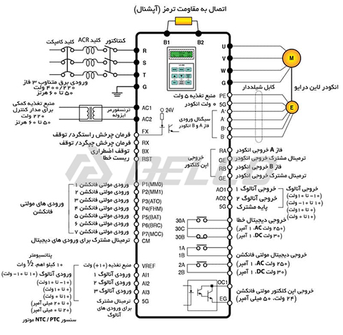 مدار اینورتر سه فاز ال اس 5.5 کیلووات ls-IV5