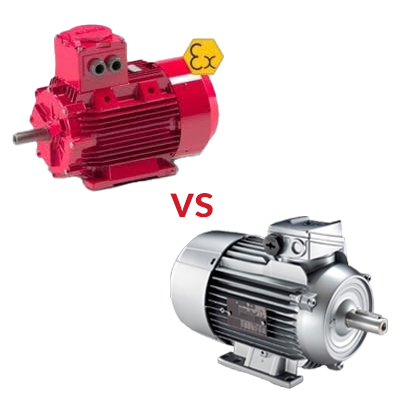 عملکرد در کارکرد مداوم الکتروموتور ضد انفجار زیمنس و الکتروموتور ضد انفجار گاماک