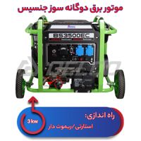 موتوربرق 3.5 کیلووات دوگانه‌سوز جنسیس BS3500EC